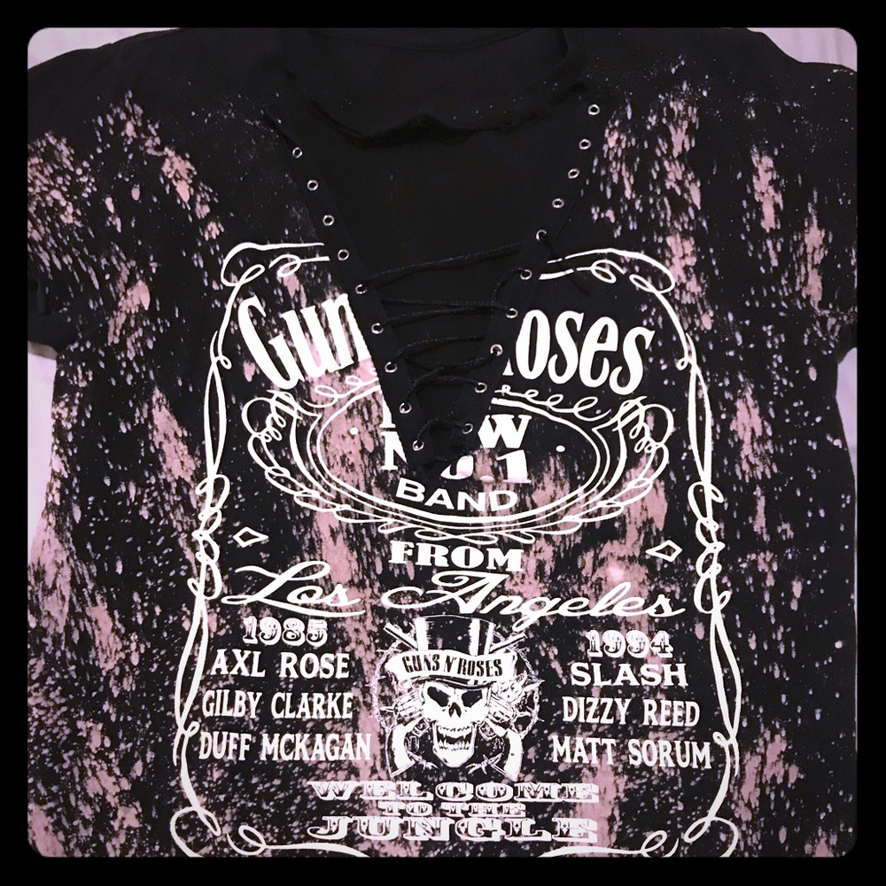 Deconstructed Guns n Rose Tee
